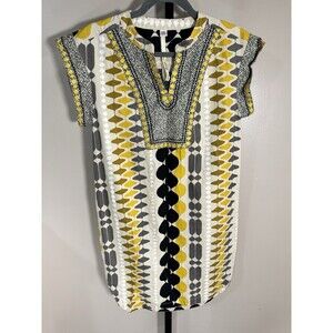 Uncle Frank Small Retro Short Sleeve Pockets Dress Festive XS